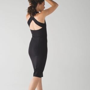 Lululemon Picnic Play Midi Dress Black Size 6